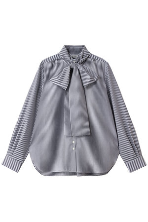 ティアラ/TIARAのボウタイハイネックボタンブラウス(110400/110403)