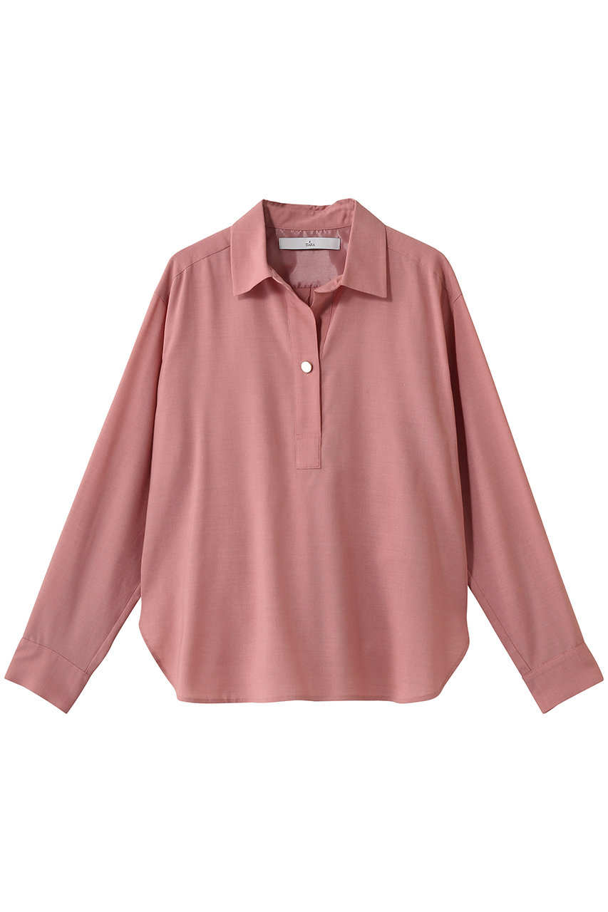 ティアラ/TIARAのスキッパーシャツ(ピンク/A0161FB 273)