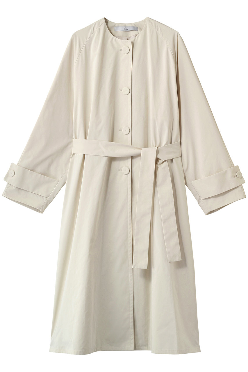 ティアラ/TIARAのノーカラーコート(ライトベージュ/A0161FC 271)