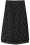 ドットプリントフリルスカート ティアラ/TIARA ブラック×ホワイト