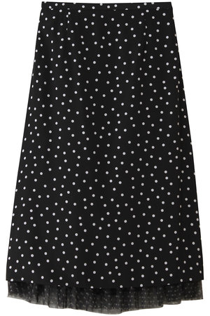 ティアラ/TIARAのドットプリントフリルスカート(110700/110703)