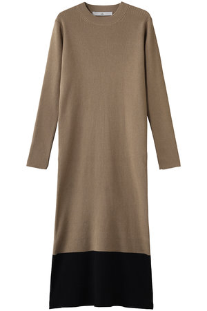 ティアラ/TIARAのバイカラーニットワンピ―ス(110500/110503)