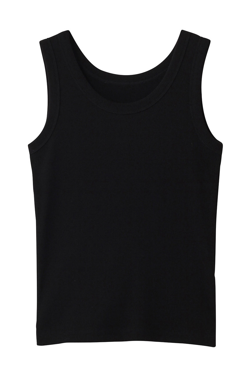 ティアラ/TIARAのリブタンクトップ(ブラック/A0161UTS253)