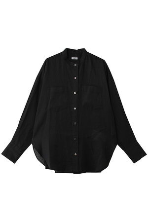 ティアラ/TIARAのリネンバンドカラーシャツ(110400/110403)