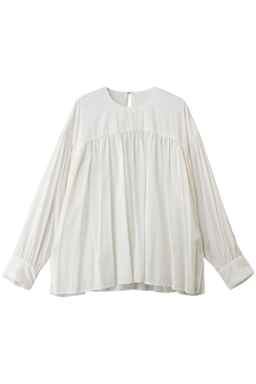 ティアラ/TIARAのギャザーブラウス(ホワイト/A0161FB 375)