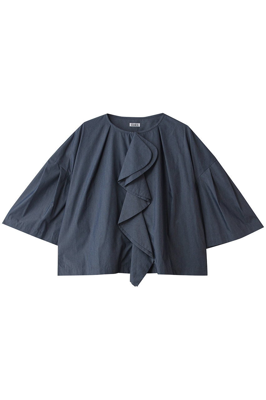 ティアラ/TIARAのフリルスキッパーブラウス(ブルー/A0161FB 376)