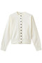 アクセントボタンカーディガン ティアラ/TIARA ホワイト