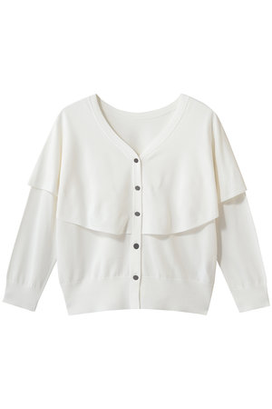 ティアラ/TIARAのVネックケープニット(110300/110303)