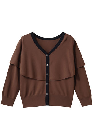 ティアラ/TIARAのVネックケープニット(110300/110303)