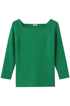 ティアラ/TIARAのスクエアネックリブニット(110300/110301)