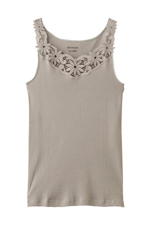 ティアラ/TIARAの【Ott-tricot】レースタンクトップ(110100/110101)