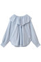 フリルギャザーブラウス ティアラ/TIARA サックス