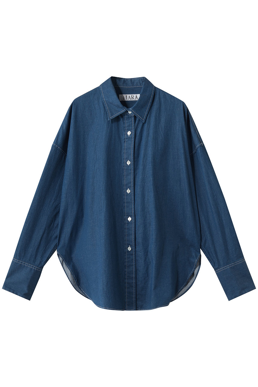 ティアラ/TIARAのデニムシャツ(インディゴブルー/A0161FB 377)