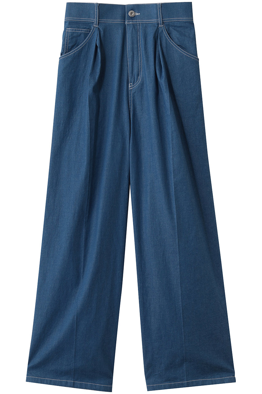 ティアラ/TIARAのデニムタックパンツ(インディゴブルー/A0161FP 378)