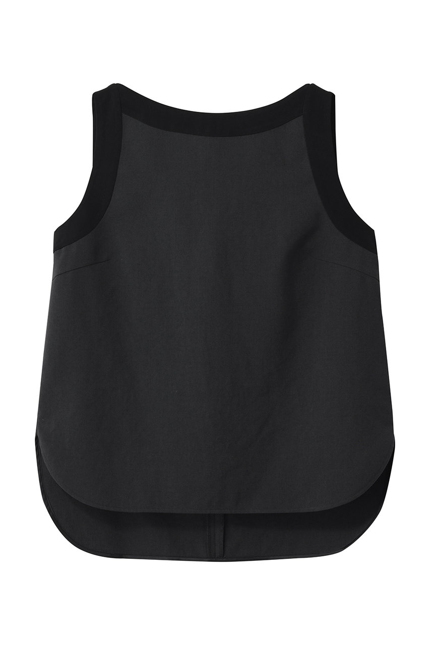 ティアラ/TIARAのバイカラーノースリーブブラウス(セットアップ可)(チャコールグレー/A0151FB 428)