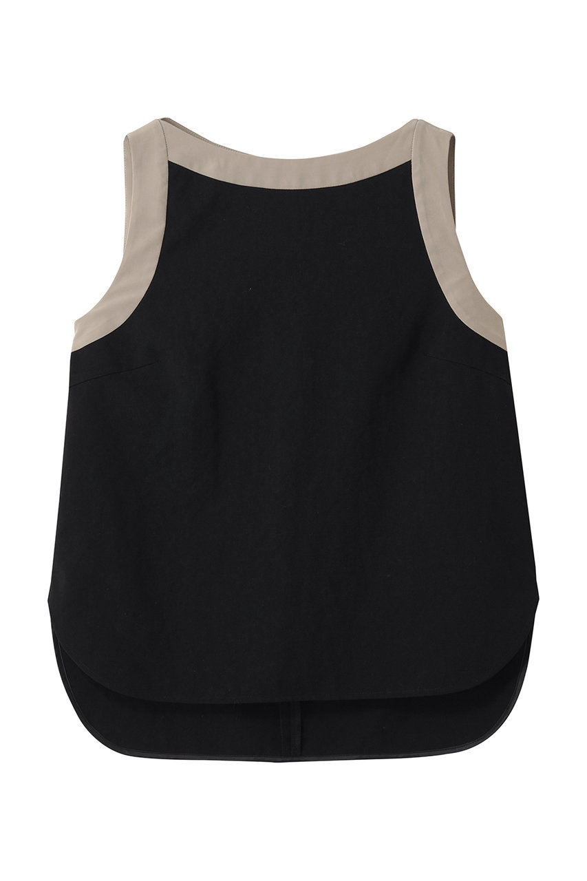 ティアラ/TIARAのバイカラーノースリーブブラウス(セットアップ可)(ブラック/A0151FB 428)