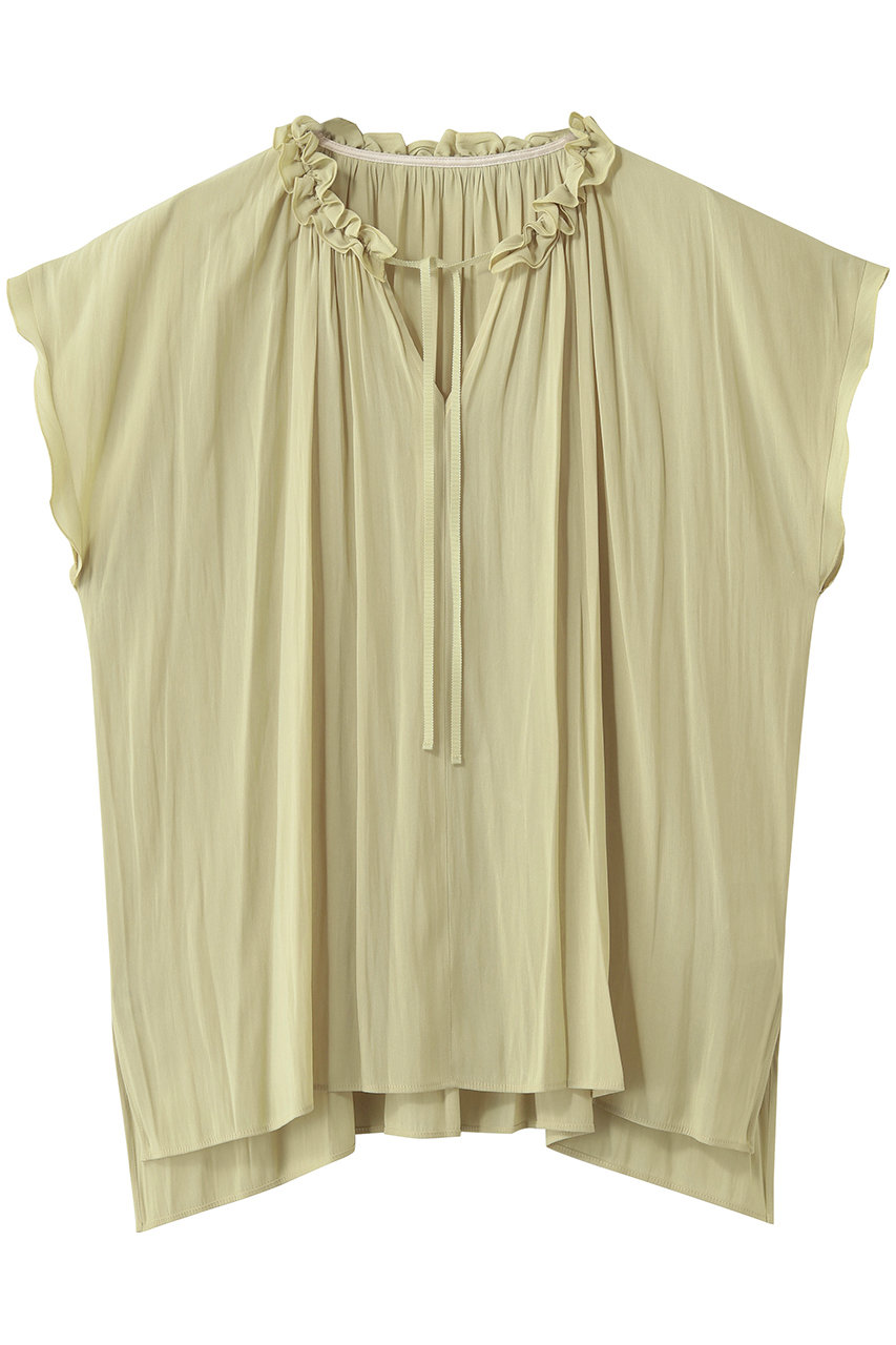 ティアラ/TIARAのバイカラーメローブラウス(イエロー/A0151FB 551)