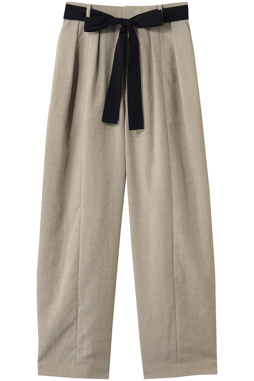 ティアラ/TIARAのバイカラーリボンカーブパンツ(セットアップ可)(ベージュ/A0151FP 429)