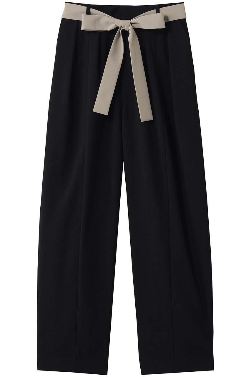 ティアラ/TIARAのバイカラーリボンカーブパンツ(セットアップ可)(ブラック/A0151FP 429)