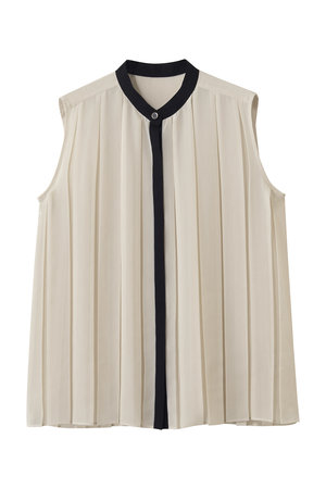 ティアラ/TIARAのバイカラープリーツトップス(110400/110401)