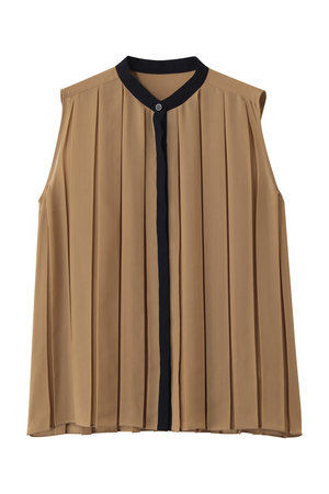 ティアラ/TIARAのバイカラープリーツトップス(110400/110401)