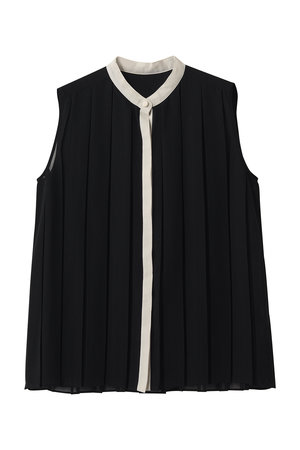 ティアラ/TIARAのバイカラープリーツトップス(110400/110401)