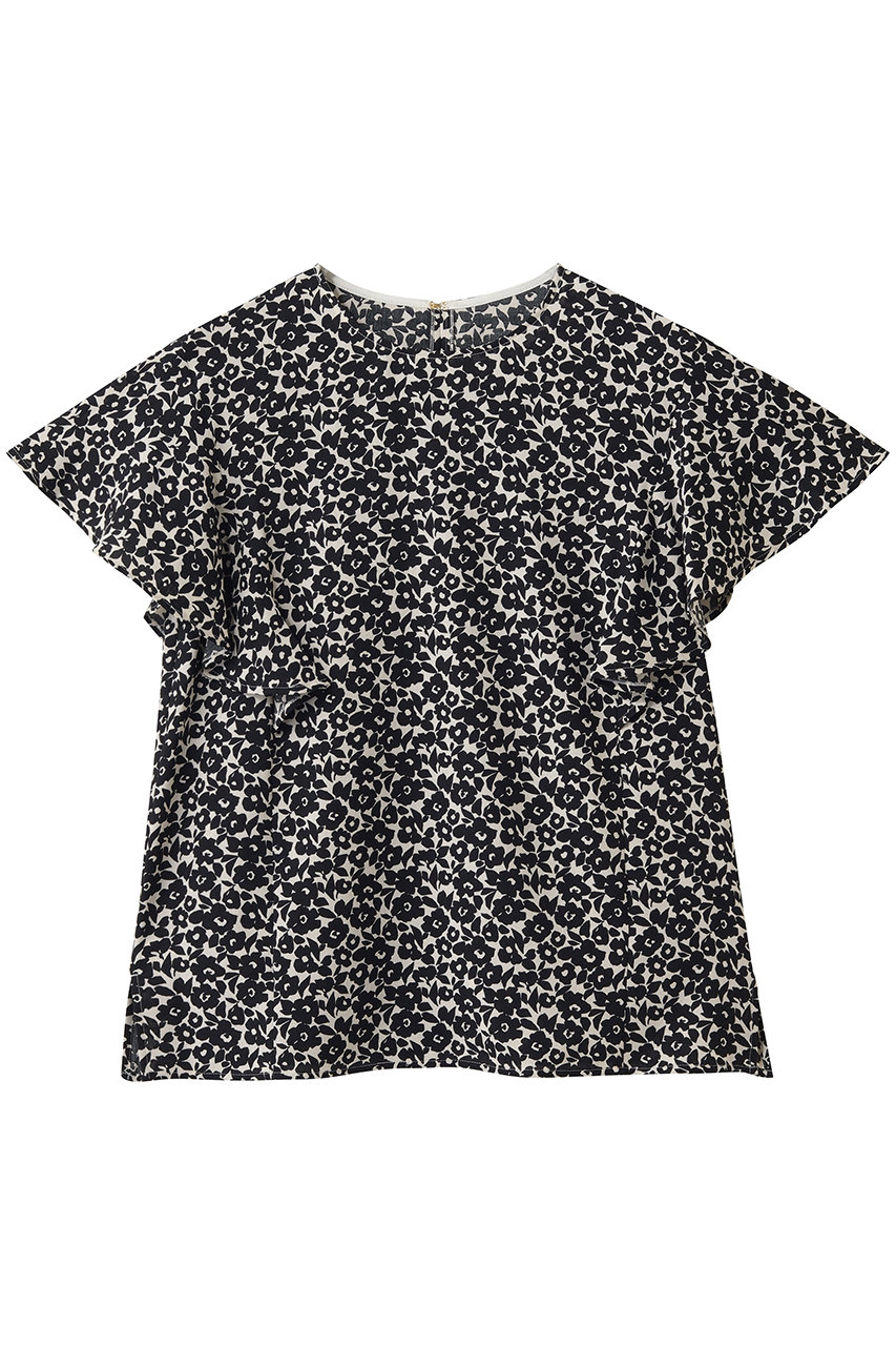 ティアラ/TIARAのPansyプリントフリルブラウス(ホワイト/A0153FB 073)