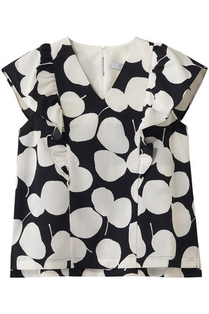 ティアラ/TIARAのリーフドットプリントブラウス(セットアップ可)(110400/110402)