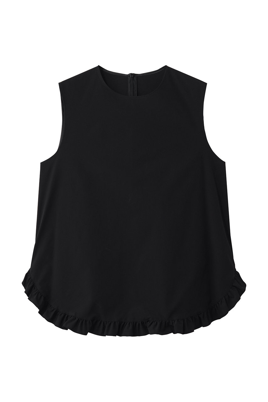 ティアラ/TIARAの《定番》フリルヘムノースリーブブラウス(セットアップ可)(ブラック/A0153FB 231)