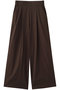 《定番》タックワイドストレートパンツ(セットアップ可) ティアラ/TIARA ブラウン