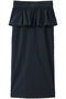 ペプラムベルトストレッチタイトスカート ティアラ/TIARA ネイビー