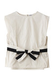リボンベルトブラウス