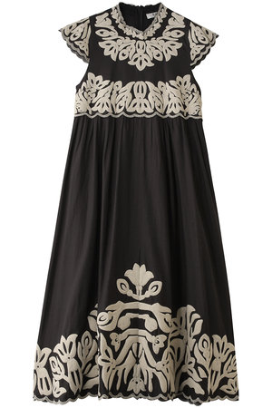 ティアラ/TIARAの【Sea New York】ALEXANDRA EMBROIDERY CAP SLV MIDI DRESS(110500/110503)