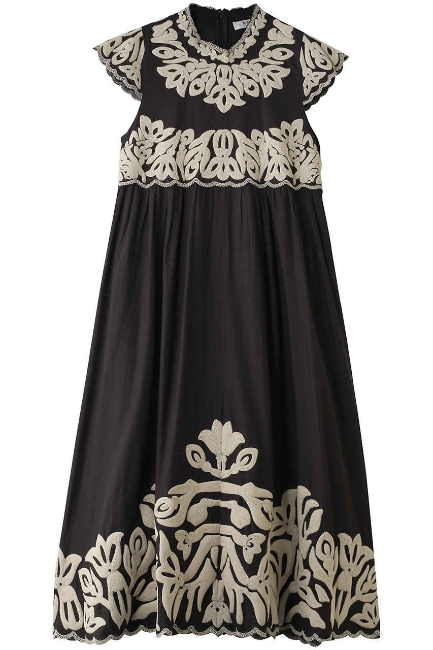 ティアラ/TIARAの【Sea New York】ALEXANDRA EMBROIDERY CAP SLV MIDI DRESS(ブラック/A0162FA 269)