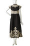 【Sea New York】ALEXANDRA EMBROIDERY CAP SLV MIDI DRESS ティアラ/TIARA