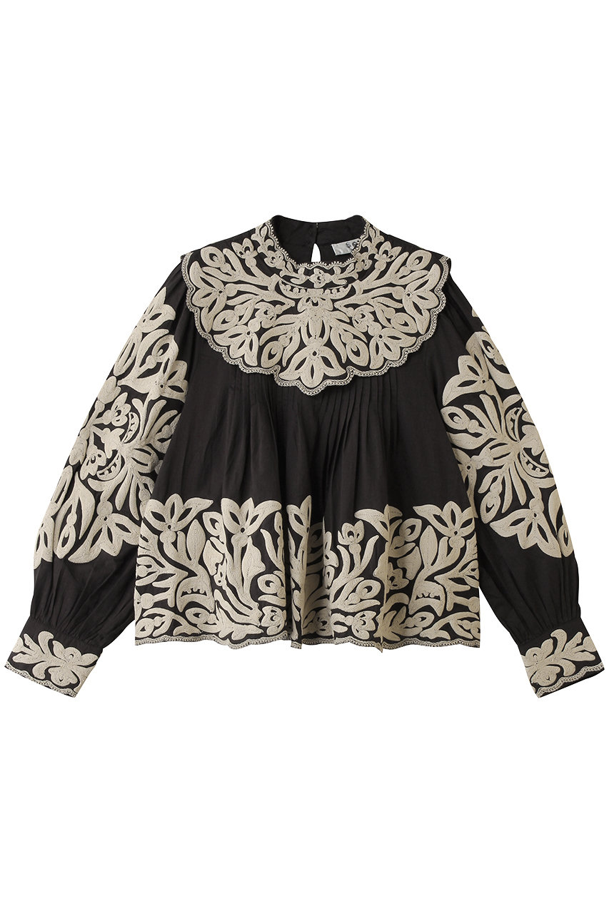ティアラ/TIARAの【Sea New York】ALEXANDRA EMBROIDERY L/SLV BLOUSE(ブラック/A0162FB 268)