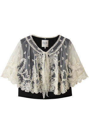 ティアラ/TIARAの【Sea New York】ELISA TROPICAL WOOL CAPELET VEST(110800/110806)