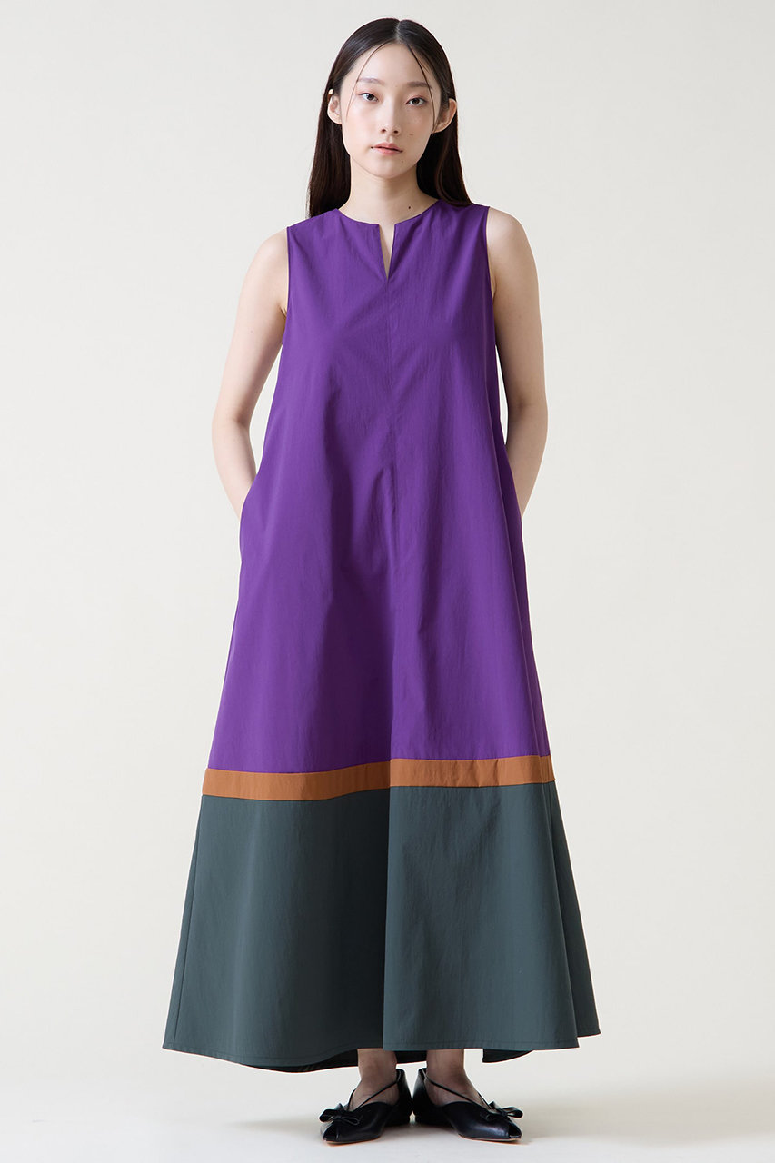 カラーブロックワンピース