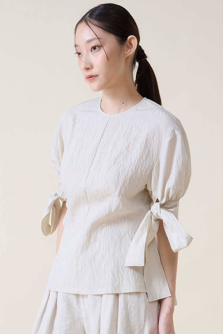 ティアラ/TIARAのリボンスリーブブラウス(アイボリー/A0161FB 495)