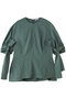 リボンスリーブブラウス ティアラ/TIARA グリーン