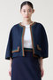 【予約販売】カラーブロックジャケット ティアラ/TIARA ネイビー