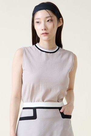 ティアラ/TIARAの【予約販売】トリプルラインスリーブレスニット(110300/110301)