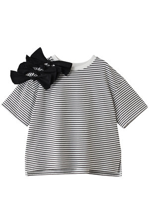 ティアラ/TIARAのショルダーリボンTシャツ(110100/110102)