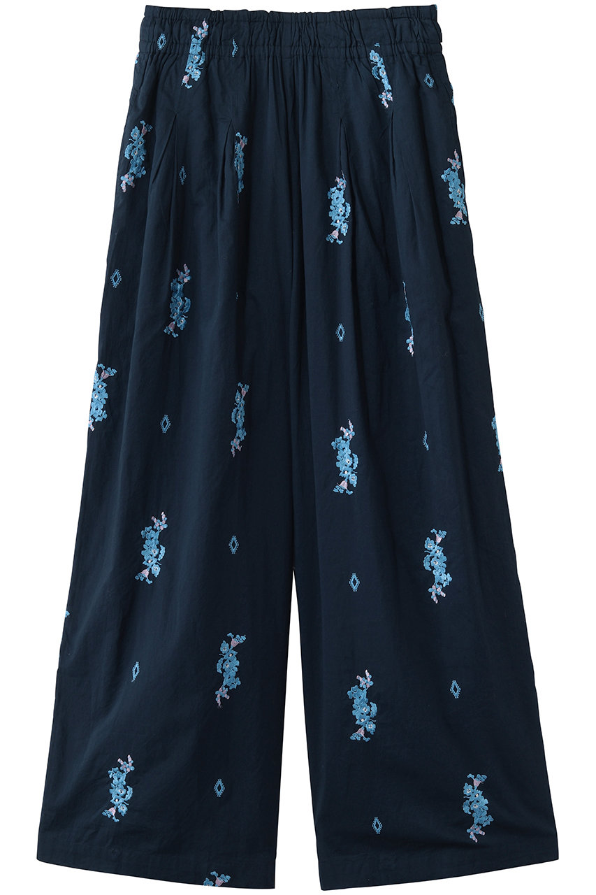 ティアラ/TIARAの【ne Quittez pas】別注フラワーパンツ(ネイビー/A0162FP 212)