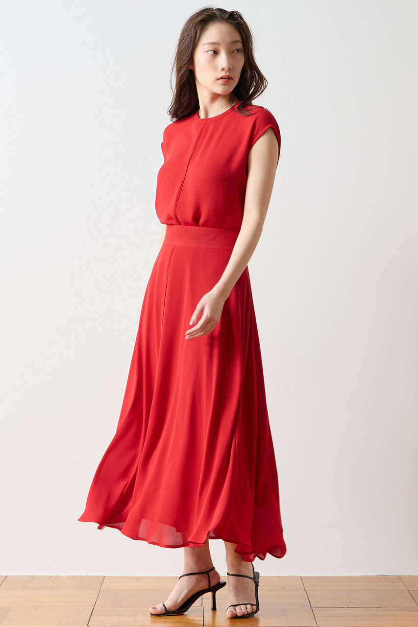 ティアラ/TIARAの【予約販売】バイカラーブラウス(レッド/A0161FB 572)