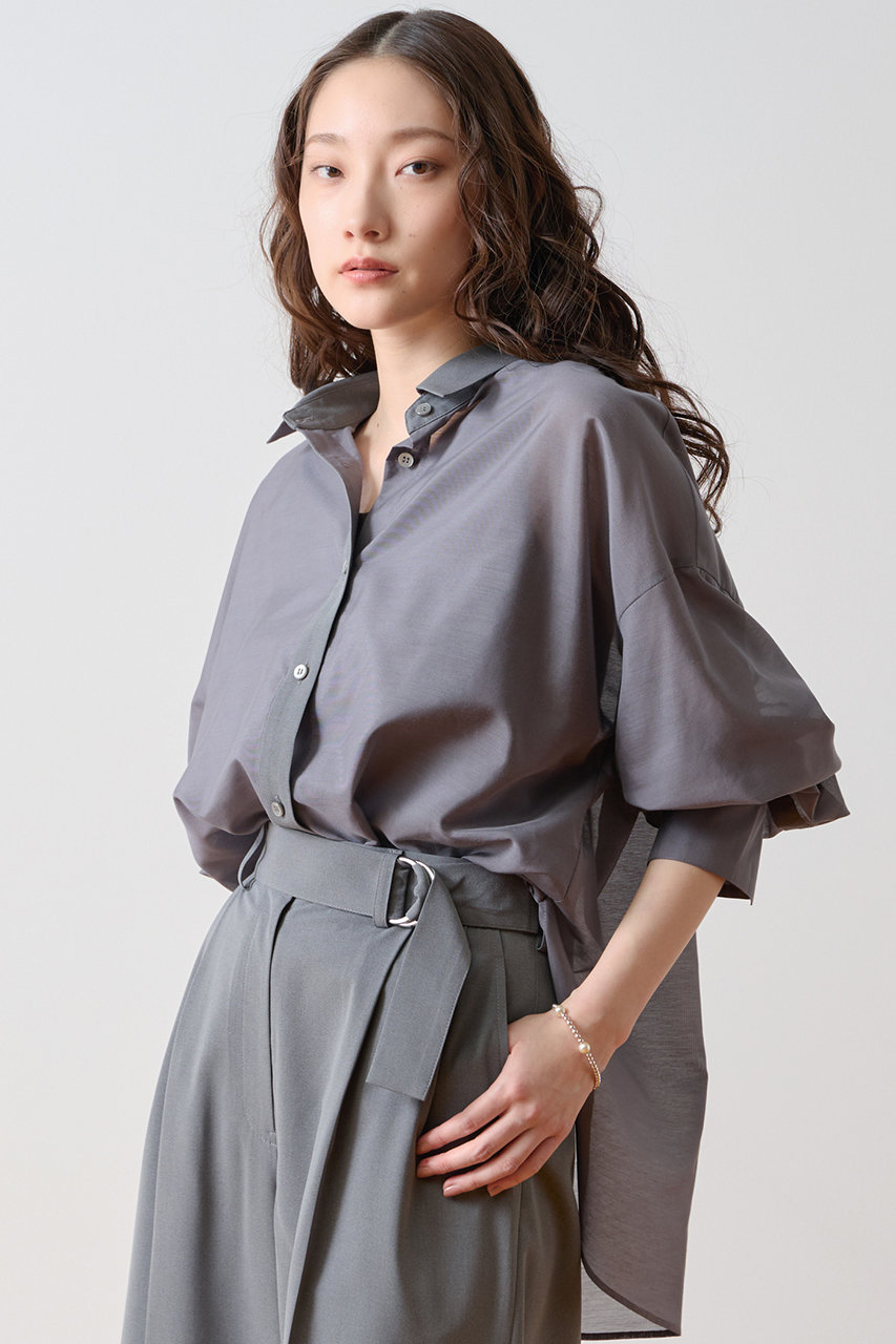 ティアラ/TIARAの【予約販売】ビッグシャツ(グレー/A0161FB 574)