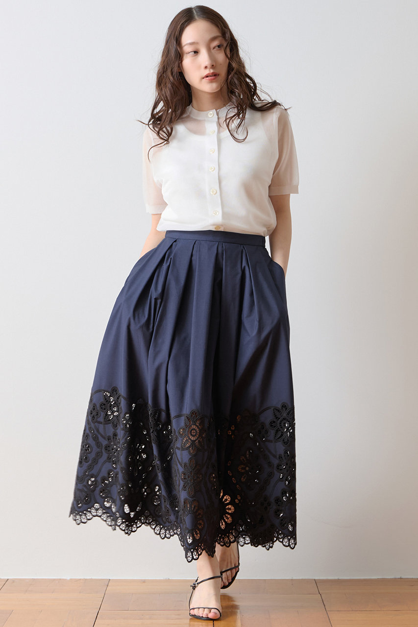 TIARA(ティアラ)｜シアーカーディガン/ホワイト の通販｜ELLESHOP