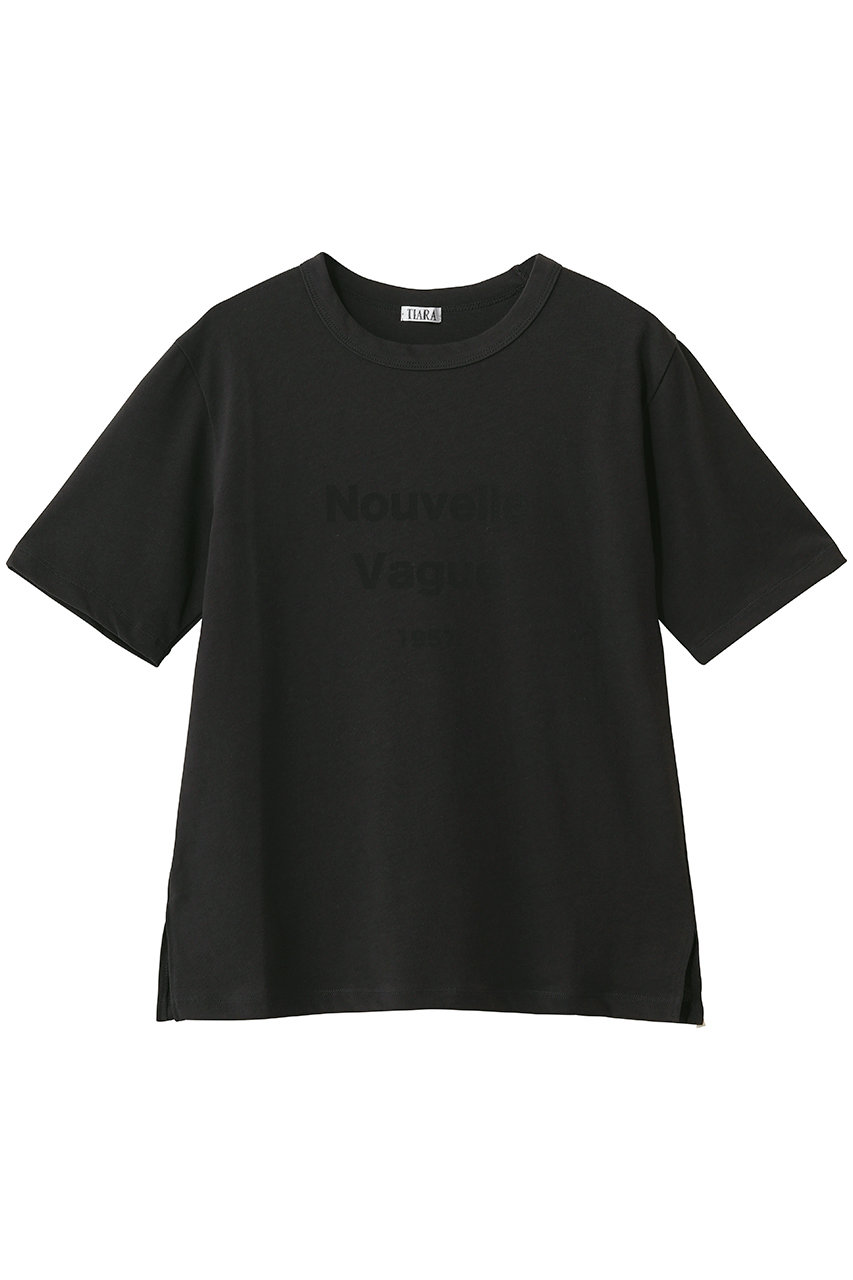 ティアラ/TIARAのプリントTシャツ(チャコールグレー/A0161UTS577)