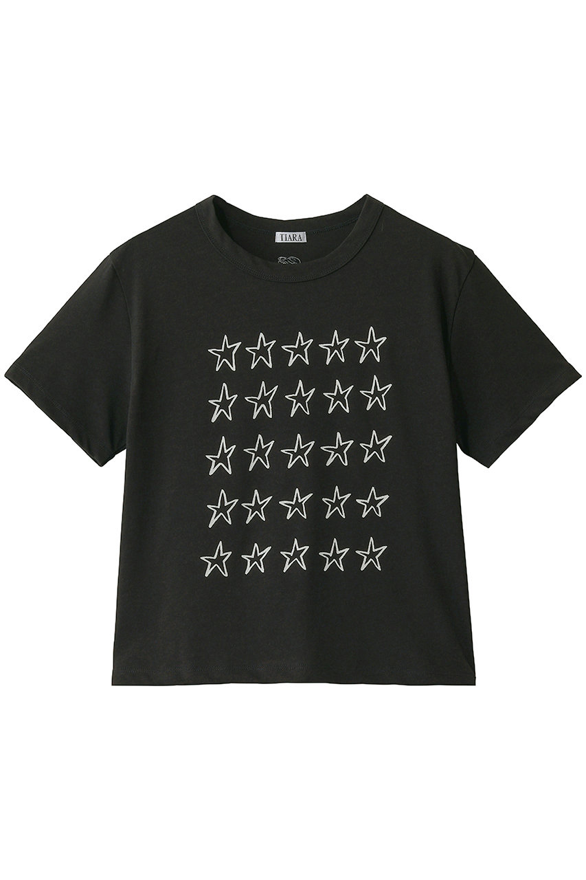 ティアラ/TIARAのSHOGO SEKINEスターTシャツ(チャコールグレー/A0163UTS257)