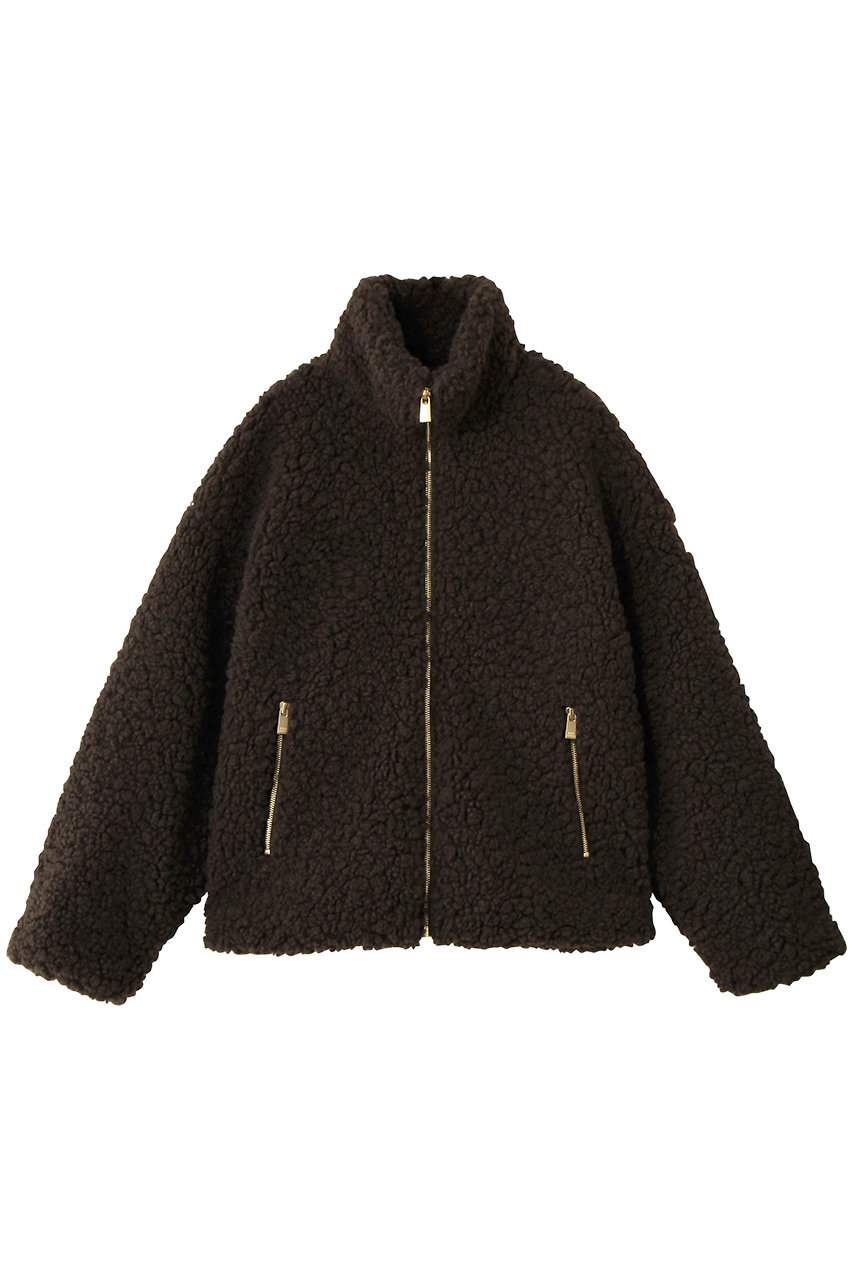 ティアラ/TIARAの【TATRAS】LUELA (ルエラ) ボアブルゾン(ブラウン/A0164FJM135)